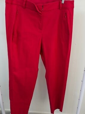 Lane Bryant Pants Womens 16 Red Trousers Dress Career Work Business Casual